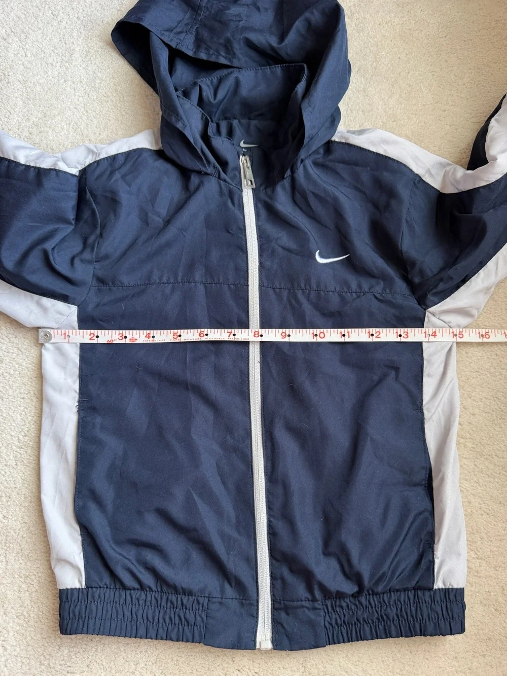 Nike Kids 2-piece Track Suit Navy White Windbreaker Set Jacket & Pants Size 6